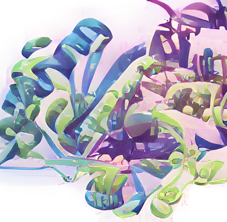 An artists impression of an enzyme